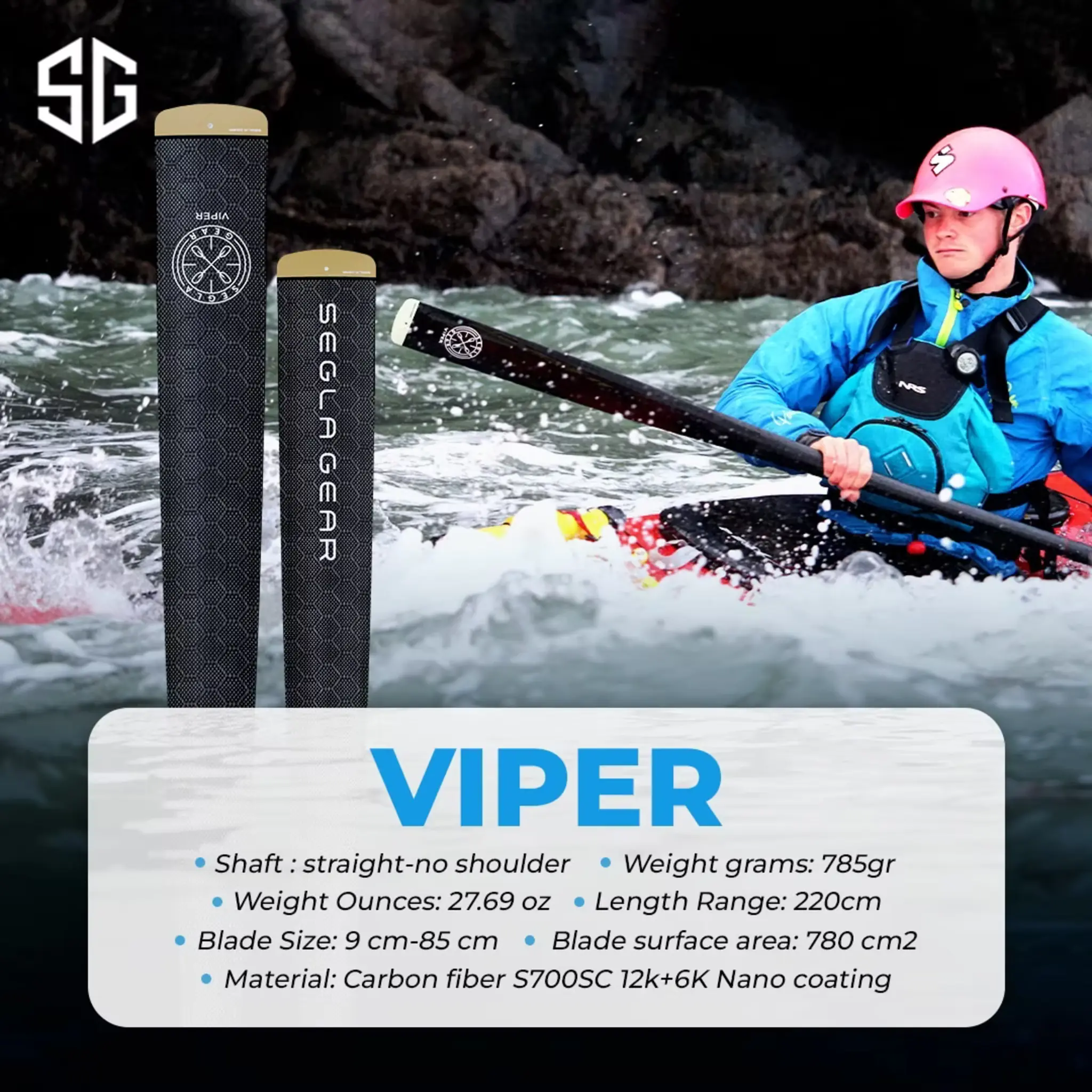 Seglagear Viper Greenland paddle